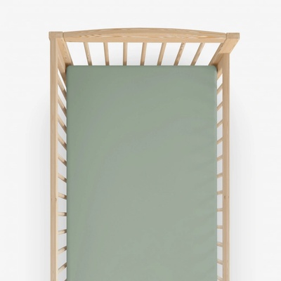 Goldea bavlna prostěradlo šalvějově zelené 60x120