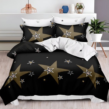 EmonaMall Двулицево спално бельо EmonaMall, 6 части - Модел S19031 (S19031-66666d)