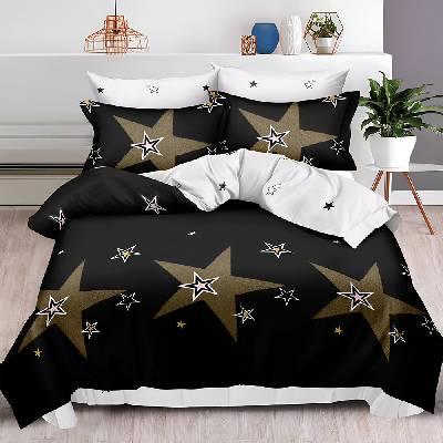 EmonaMall Двулицево спално бельо EmonaMall, 6 части - Модел S19031 (S19031-66666d)