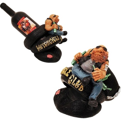 Статуетка - Стойка за вино - Моторист (К84206)