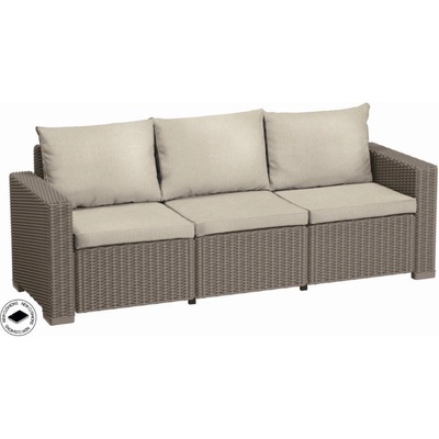 Keter California třísedadlová pohovka Cappuccino 231564