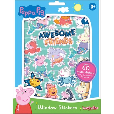 Totum Adhezní samolepky na okno Peppa Pig