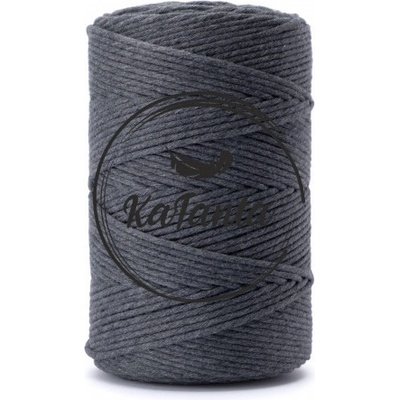Macrame priadza KaFanta PREMIUM 3mm/100m - anthracite