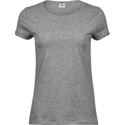 TEE JAYS TJ5063 / Дамска тениска с навити ръкави - сив цвят Heather L (18506361003)