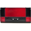 Cossroll NewBerry Dámská kožená peněženka 05-5242 černo-červená
