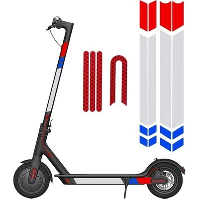 Xiaomi Mi Electric Scooter 1S, 2 M365, Essential, Pro, Pro 2 - Reflexní Nálepky (A)