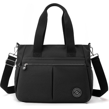 Черна чанта от текстил - Derika