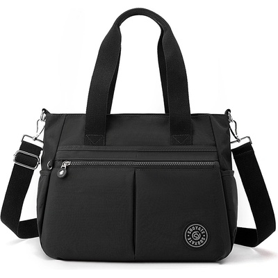 Черна чанта от текстил - Derika