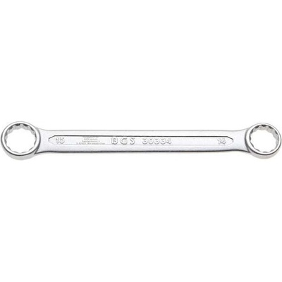BGS technic Oboustranný očkový klíč 14 x 15 mm, extra plochý 30334