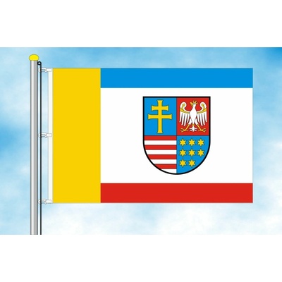 LIBEA, s.r.o. Svatokřížské vojvodství vlajka Rozměr: 30×45 cm, Uchycení: Karabiny na stožár