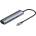 Baseus Mechanical Eye USB-C Hub - мултифункционален хъб за свързване на допълнителна периферия към MacBook и компютри с USB-C порт (тъмносив)