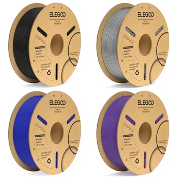 Elegoo 4-pack PLA филамент Elegoo PLA Plus, 1.75 mm, 4 x 1.0 kg