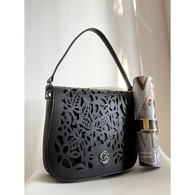 Grosso Vyrezávaná crossbody kabelka GS-3120-black
