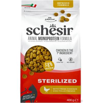 Schesir Cat Sterilized Animal Monoprotein Formula kuracie mäso 400 g