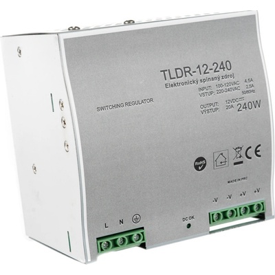 T-LED Trafo pro zapojení LED osvětlení 12V 240W na DIN lištu 05406