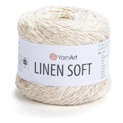YarnArt Příze Linen soft 7302 smetanová