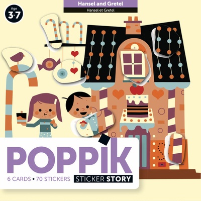 POPPIK Pohádkové samolepky Jeníček a Mařenka