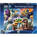 Ravensburger Пъзел Ravensburger от 500 части - Мандалорецът и Грогу (12001812)