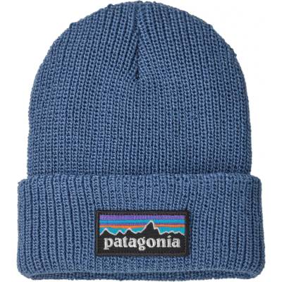 Patagonia Детска зимна шапка (beanie) Patagonia Kid's Baby Logo Beanie - P-6 Logo: Barnacle Blue - размер One Size (904-4595-0111)