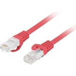 Lanberg PCU6-10CU-0100-R Cat. 6 U/UTP LSZH CU AWG26 неекраниран червен пач кабел, 1 м