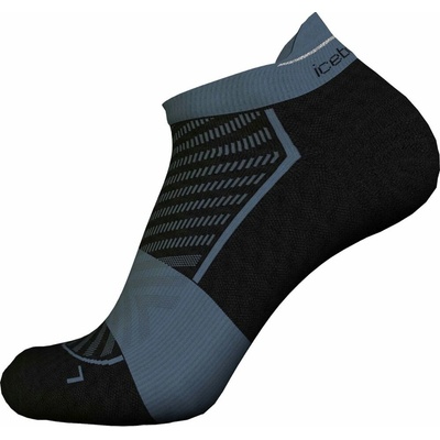 Icebreaker M Mer Run+ Ultralight Crew BLACK/GRAPHITE
