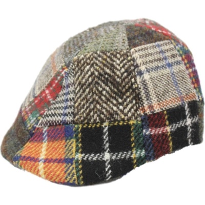 Fiebig Headwear since 1903 pánská zimní bekovka Harris Tweed Patchwork