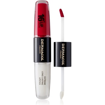 Dermacol 16H Lip Colour дълготрайно червило и гланц за устни цвят 03 Hot Date 2x4ml