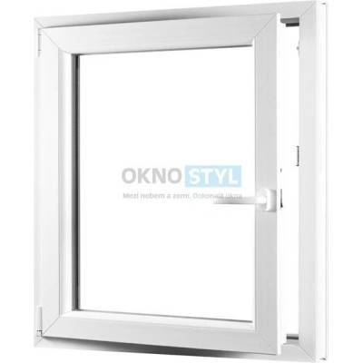 OKNOSTYL.cz jednokřídlé plastové okno otvíravo-sklopné levé REHAU 8000 x 10000 mm Bílá