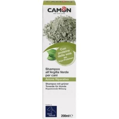 Camon Ormenaturali Green clay shampoo - шампоан за кучета със зелена глина и соев протеин 200 мл, Италия - G800