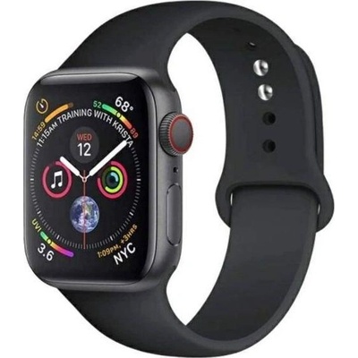 Beline Силиконова каишка за смарт часовник Beline Apple Watch 4/5/6/7/SE 42/44/45 мм, черна (5904422914295) (5904422914295)