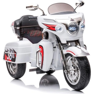 Lean Toys elektrická tříkolová motorka Goldwing bílá