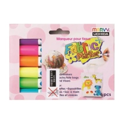 Fixy na textil Marvy Neonové 6
