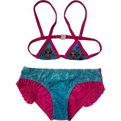 EPlus Бански за момичета - LOL тъмно розово Размер - деца: 104