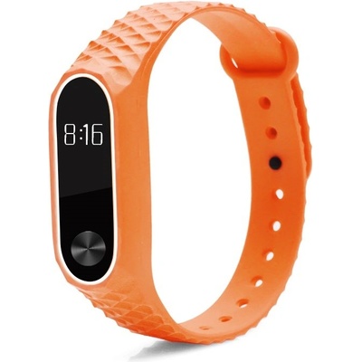 Xiaomi Mi Band 2 náhradní náramek Diamantový vzor Oranžová MBSCZ-2DZORZ