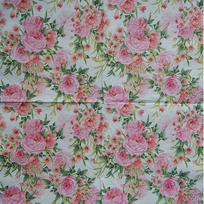 Daisy obrúsky Celoplošné růžičky 33x33cm