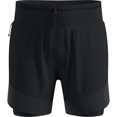 Odlo Мъжки шорти за бягане Odlo X-Alp Trail 6 Inch 2-in-1 Short Running shorts - Black (012-4413-0213)