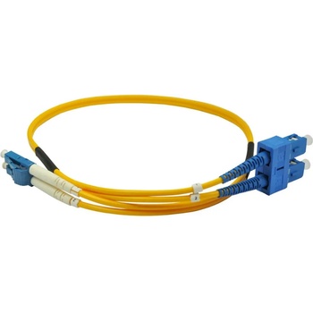 Conneu Оптична пач корда LC/UPC-SC/UPC Сингъл мод 9/125 дуплекс, 10м (CNFJ-LCSCOS2DYE3mm-10)