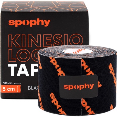 Spophy Kinesiology Tape Black tejpovacia páska čierna 5 cm x 5 m