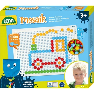 Lena Mozaika klobouček 1cm hladký 100 ks