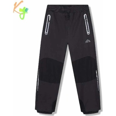 Kugo dětské softshellové kalhoty nezateplené HK5656 tmavě šedá