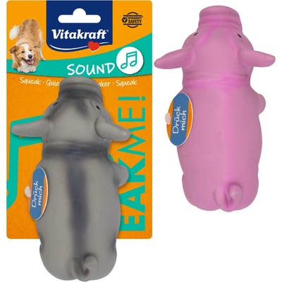 Vitakraft Pískací prasátko různé barvy 17 cm
