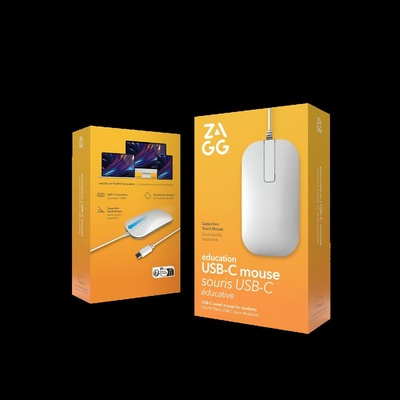 ZAGG Wired USB-C Mouse Apple Education Silver UK 109818554
