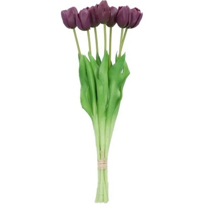 Kytica 7ks fialových realistických tulipánov Tulips - 43cm - daan kromhout