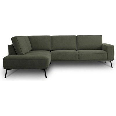 Scandic Тъмнозелен шенилов ъглов диван (ляв ъгъл/L форма) Amsterdam - Scandic (18772SN MIT156)
