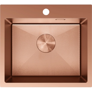 Mexen Solix кухненска мивка от неръждаема стомана, медна, 1-корпусна, 500 x 450 мм, HC - 6402501000-65HC (6402501000-65HC)