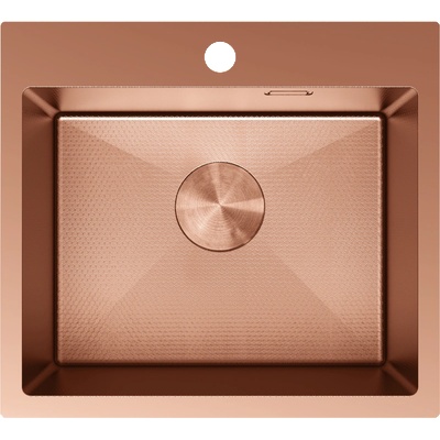 Mexen Solix кухненска мивка от неръждаема стомана, медна, 1-корпусна, 500 x 450 мм, HC - 6402501000-65HC (6402501000-65HC)
