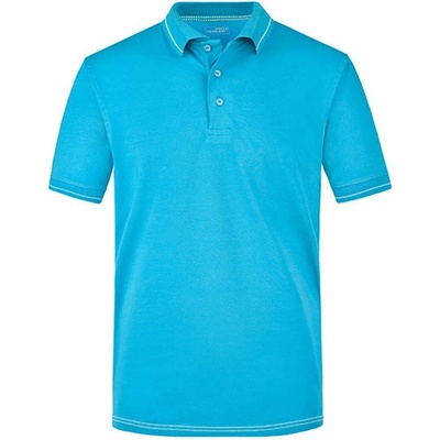 James & Nicholson Pánska polokošeľa JN569 Aqua