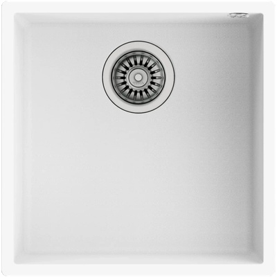 Teka Square 40.40 TG Подплотова гранитна мивка бяла (М.1028.БЯ)