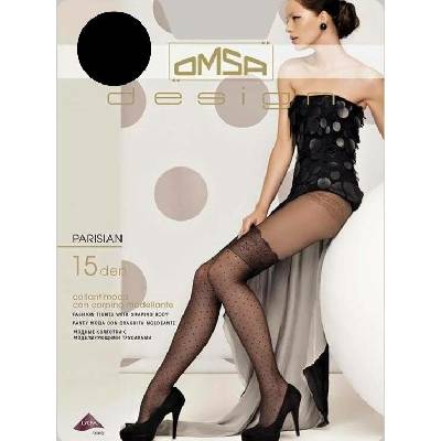 Omsa Fashion punčochové kalhoty PARISIAN 15 DEN black Černá