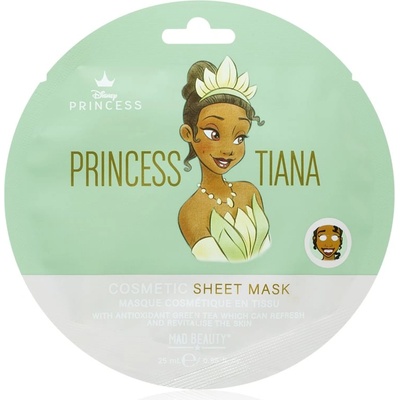 Mad Beauty Disney Princess Tiana антиоксидантна платнена маска 25ml